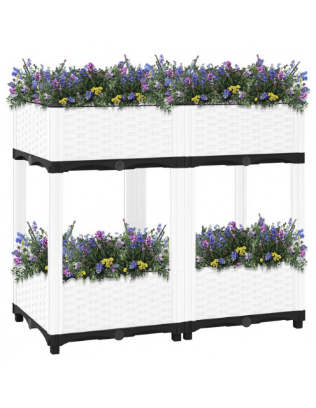 Fioriera Rialzata 80x40x71 cm in Polipropilene