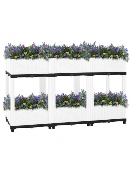 Fioriera Rialzata 120x40x71 cm in Polipropilene