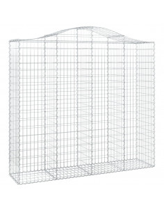 Cesto Gabbione ad Arco 200x50x180/200 cm Ferro Zincato 2