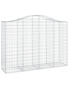 Cesto Gabbione ad Arco 200x50x140/160 cm Ferro Zincato 2