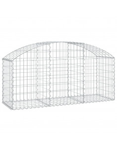 Cesto Gabbione ad Arco 150x50x60/80 cm Ferro Zincato 2