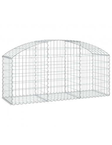 Cesto Gabbione ad Arco 150x50x60/80 cm Ferro Zincato