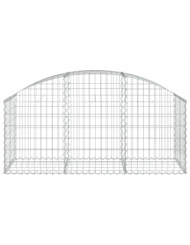 Cesto Gabbione ad Arco 150x50x60/80 cm Ferro Zincato
