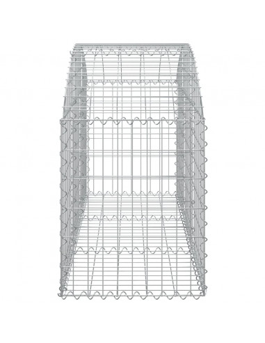 Cesto Gabbione ad Arco 150x50x60/80 cm Ferro Zincato