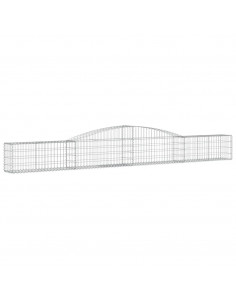 Cesto Gabbione ad Arco 400x30x40/60 cm Ferro Zincato 2