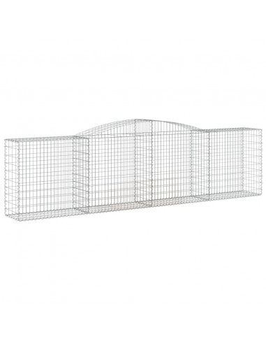Cesti Gabbioni ad Arco 10 pz 400x50x100/120 cm Ferro Zincato