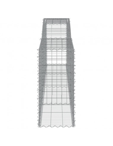 Cesti Gabbioni ad Arco 10 pz 400x50x100/120 cm Ferro Zincato
