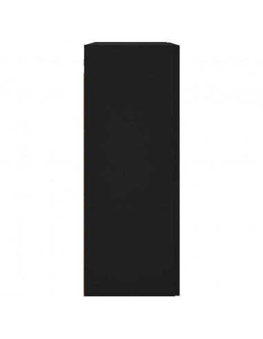 Mobile a Parete Nero 69,5x34x90 cm