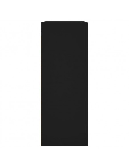 Mobile a Parete Nero 69,5x34x90 cm
