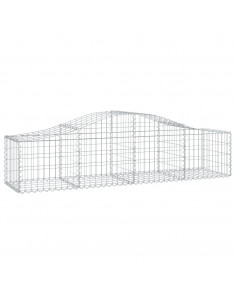Cesto Gabbione ad Arco 200x50x40/60 cm Ferro Zincato 2