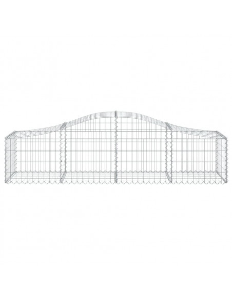 Cesto Gabbione ad Arco 200x50x40/60 cm Ferro Zincato