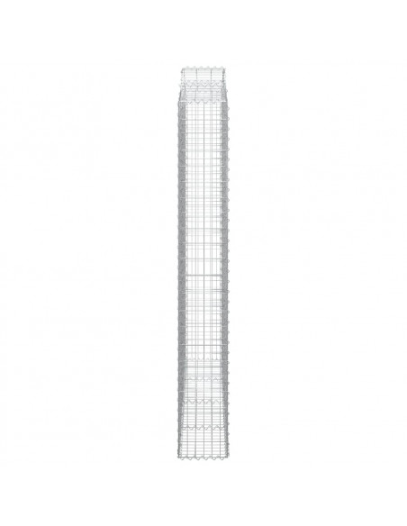 Cesto Gabbione ad Arco 200x30x220/240 cm Ferro Zincato