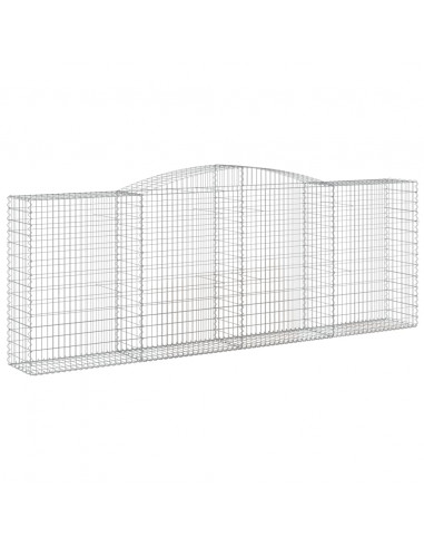 Cesti Gabbioni ad Arco 3 pz 400x50x140/160 cm Ferro Zincato