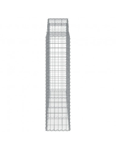 Cesti Gabbioni ad Arco 13 pz 200x50x160/180 cm Ferro Zincato