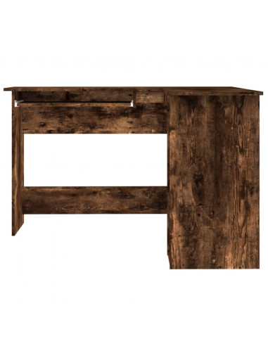 Scrivania Angolare Rovere Fumo 120x140x75 cm Legno Multistrato
