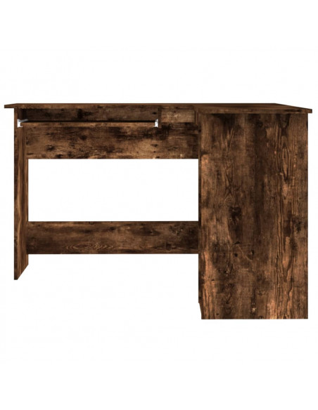 Scrivania Angolare Rovere Fumo 120x140x75 cm Legno Multistrato