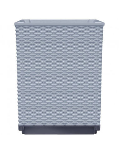 Fioriere 2 pz Grigio Chiaro 30x30x37 cm in Polipropilene