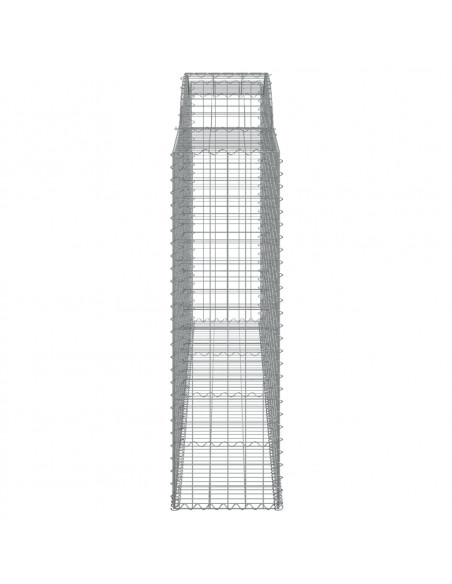 Cesti Gabbioni ad Arco 5 pz 300x50x160/180 cm Ferro Zincato