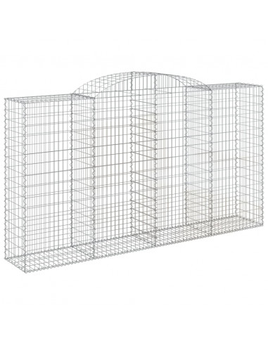 Cesti Gabbioni ad Arco 7 pz 300x50x160/180 cm Ferro Zincato