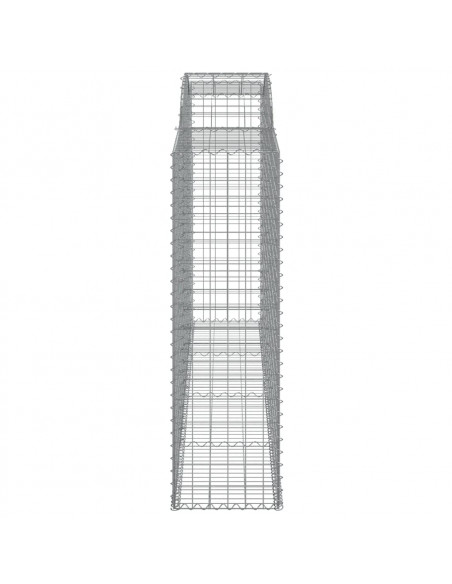 Cesti Gabbioni ad Arco 7 pz 300x50x160/180 cm Ferro Zincato