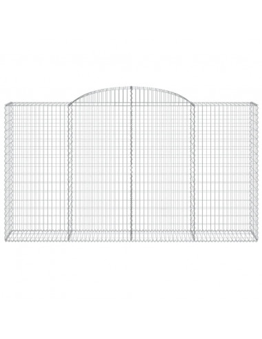 Cesti Gabbioni ad Arco 9 pz 300x50x160/180 cm Ferro Zincato