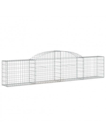 Cesti Gabbioni ad Arco 20 pz 300x30x60/80 cm Ferro Zincato