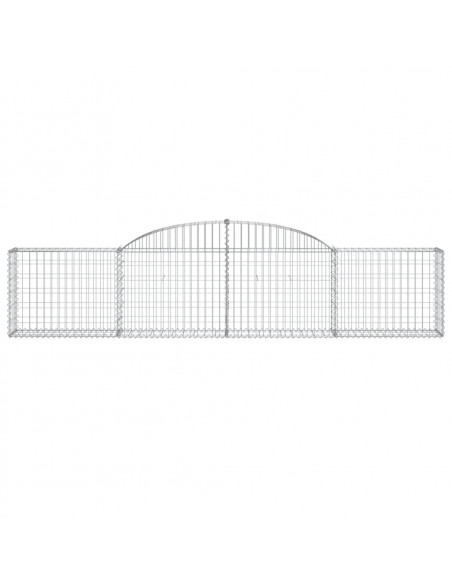 Cesti Gabbioni ad Arco 20 pz 300x30x60/80 cm Ferro Zincato