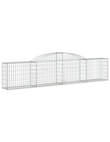 Cesti Gabbioni ad Arco 25 pz 300x30x60/80 cm Ferro Zincato