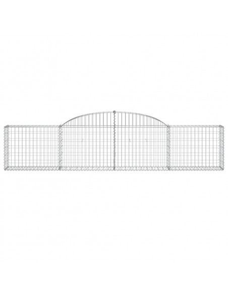 Cesti Gabbioni ad Arco 25 pz 300x30x60/80 cm Ferro Zincato