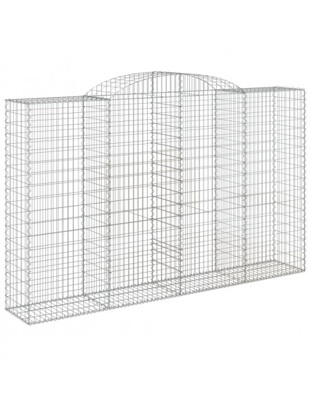 Cesti Gabbioni ad Arco 2 pz 300x50x180/200 cm Ferro Zincato