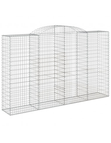 Cesti Gabbioni ad Arco 5 pz 300x50x180/200 cm Ferro Zincato