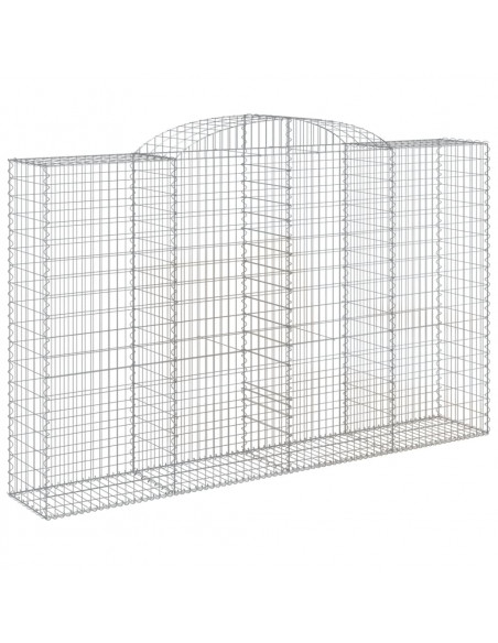 Cesti Gabbioni ad Arco 13 pz 300x50x180/200 cm Ferro Zincato