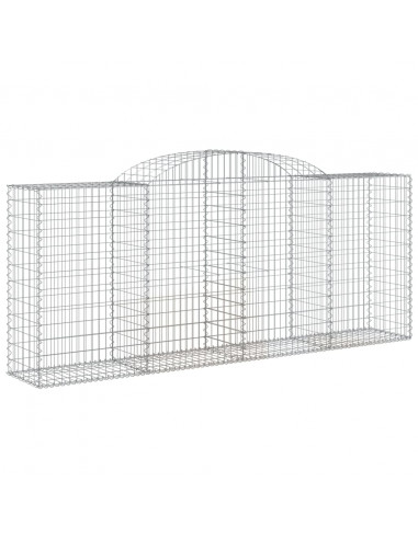 Cesti Gabbioni ad Arco 4 pz 300x50x120/140 cm Ferro Zincato
