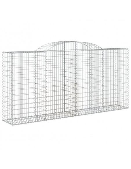 Cesti Gabbioni ad Arco 3 pz 300x50x140/160 cm Ferro Zincato