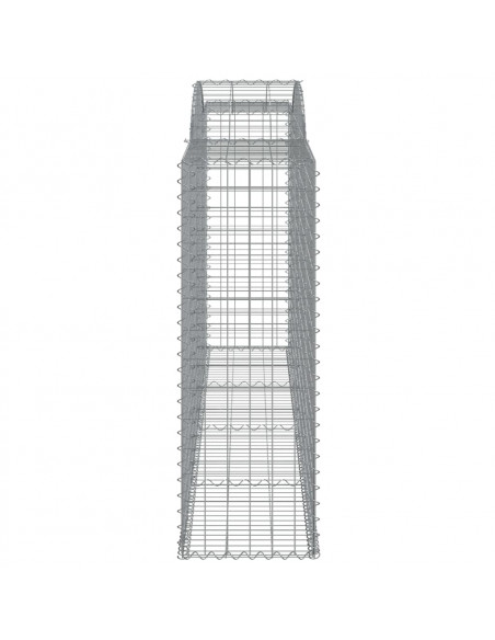 Cesti Gabbioni ad Arco 3 pz 300x50x140/160 cm Ferro Zincato
