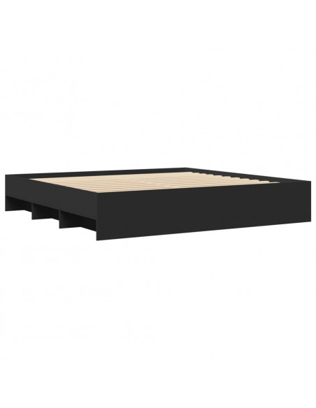 Giroletto Nero 180x200 cm in Legno Multistrato
