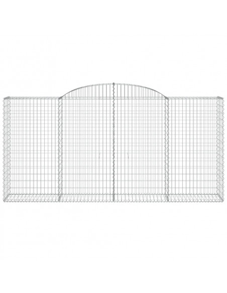 Cesti Gabbioni ad Arco 11 pz 300x50x140/160 cm Ferro Zincato