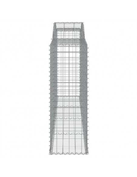 Cesti Gabbioni ad Arco 15 pz 300x50x140/160 cm Ferro Zincato