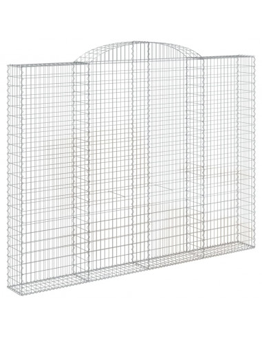 Cesti Gabbioni ad Arco 2 pz 300x30x220/240 cm Ferro Zincato