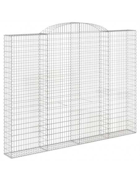 Cesti Gabbioni ad Arco 2 pz 300x30x220/240 cm Ferro Zincato