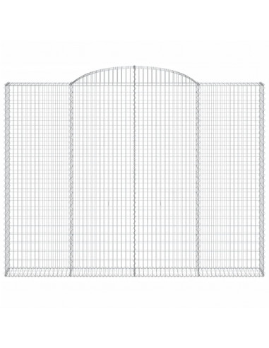 Cesti Gabbioni ad Arco 2 pz 300x30x220/240 cm Ferro Zincato