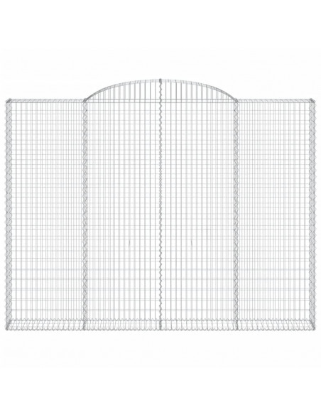 Cesti Gabbioni ad Arco 2 pz 300x30x220/240 cm Ferro Zincato