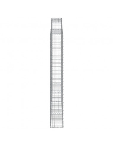 Cesti Gabbioni ad Arco 2 pz 300x30x220/240 cm Ferro Zincato