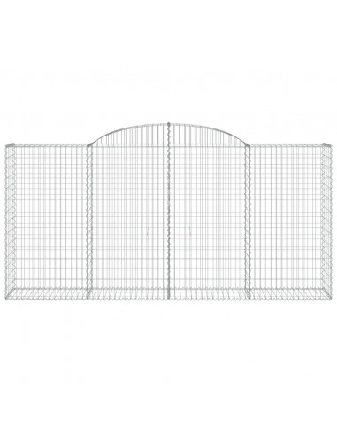 Cesti Gabbioni ad Arco 8 pz 300x50x140/160 cm Ferro Zincato