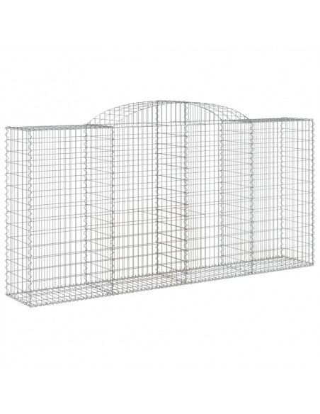 Cesti Gabbioni ad Arco 6 pz 300x50x140/160 cm Ferro Zincato