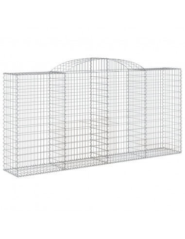 Cesti Gabbioni ad Arco 7 pz 300x50x140/160 cm Ferro Zincato