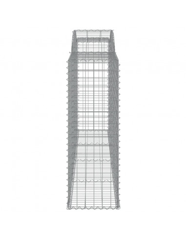 Cesti Gabbioni ad Arco 7 pz 300x50x140/160 cm Ferro Zincato