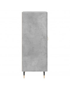 Credenza Grigio Cemento 34,5x34x90 cm in Legno Multistrato 2