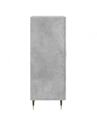 Credenza Grigio Cemento 34,5x34x90 cm in Legno Multistrato
