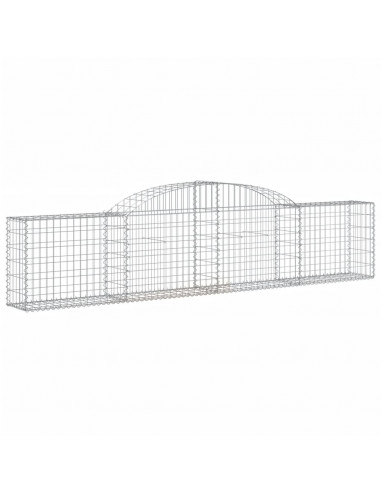 Cesti Gabbioni ad Arco 13 pz 300x30x60/80 cm Ferro Zincato